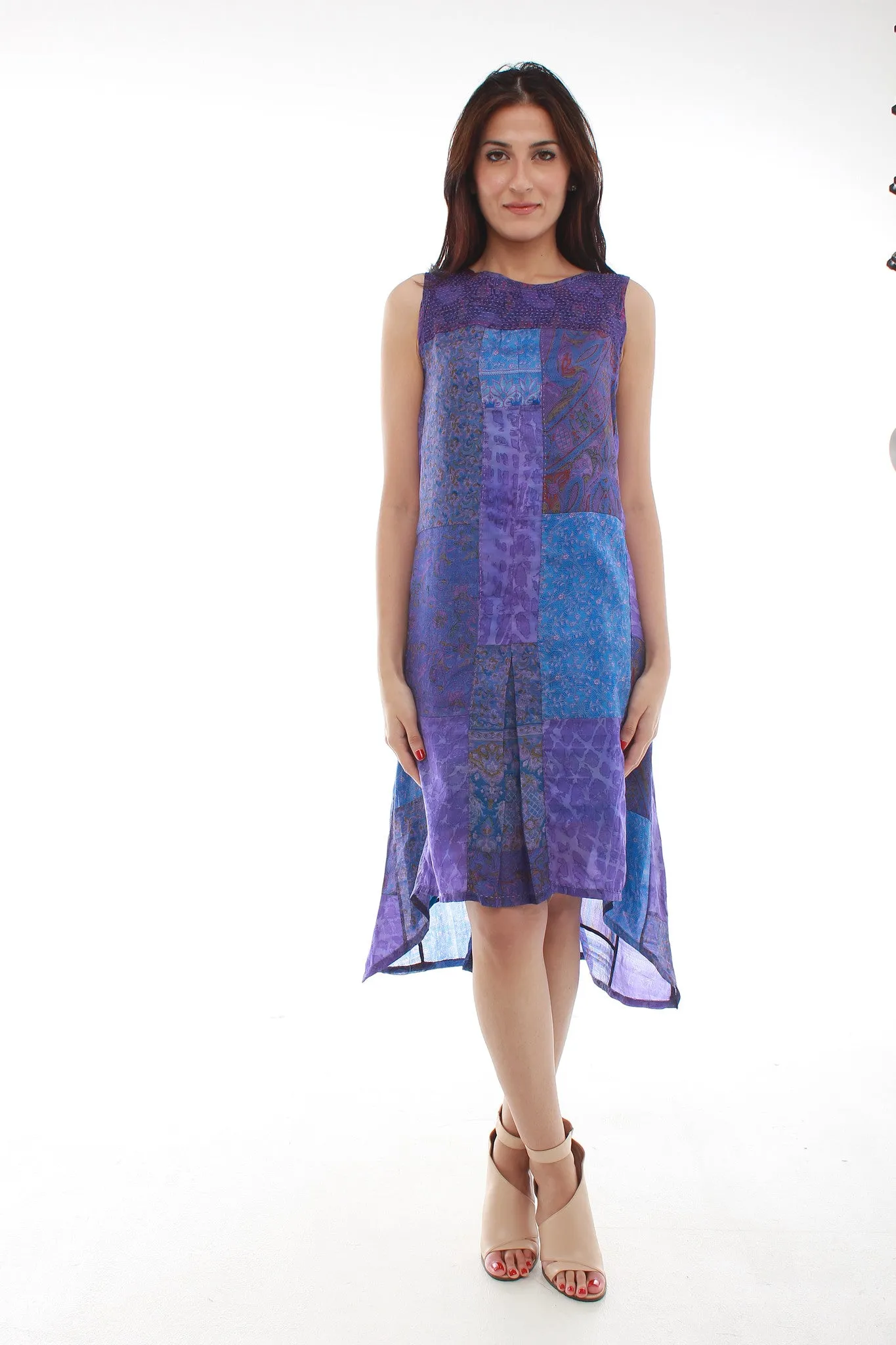 Sha Silk Dress (Blue)