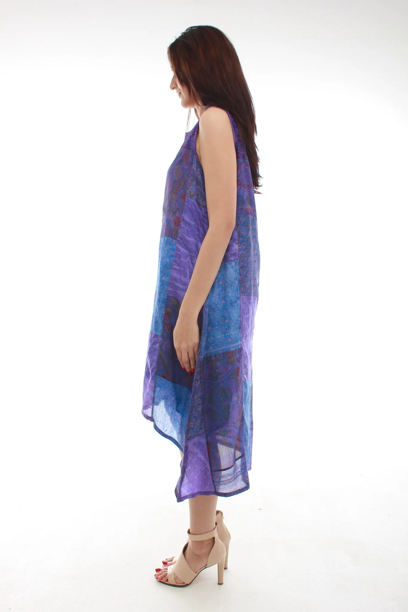 Sha Silk Dress (Blue)