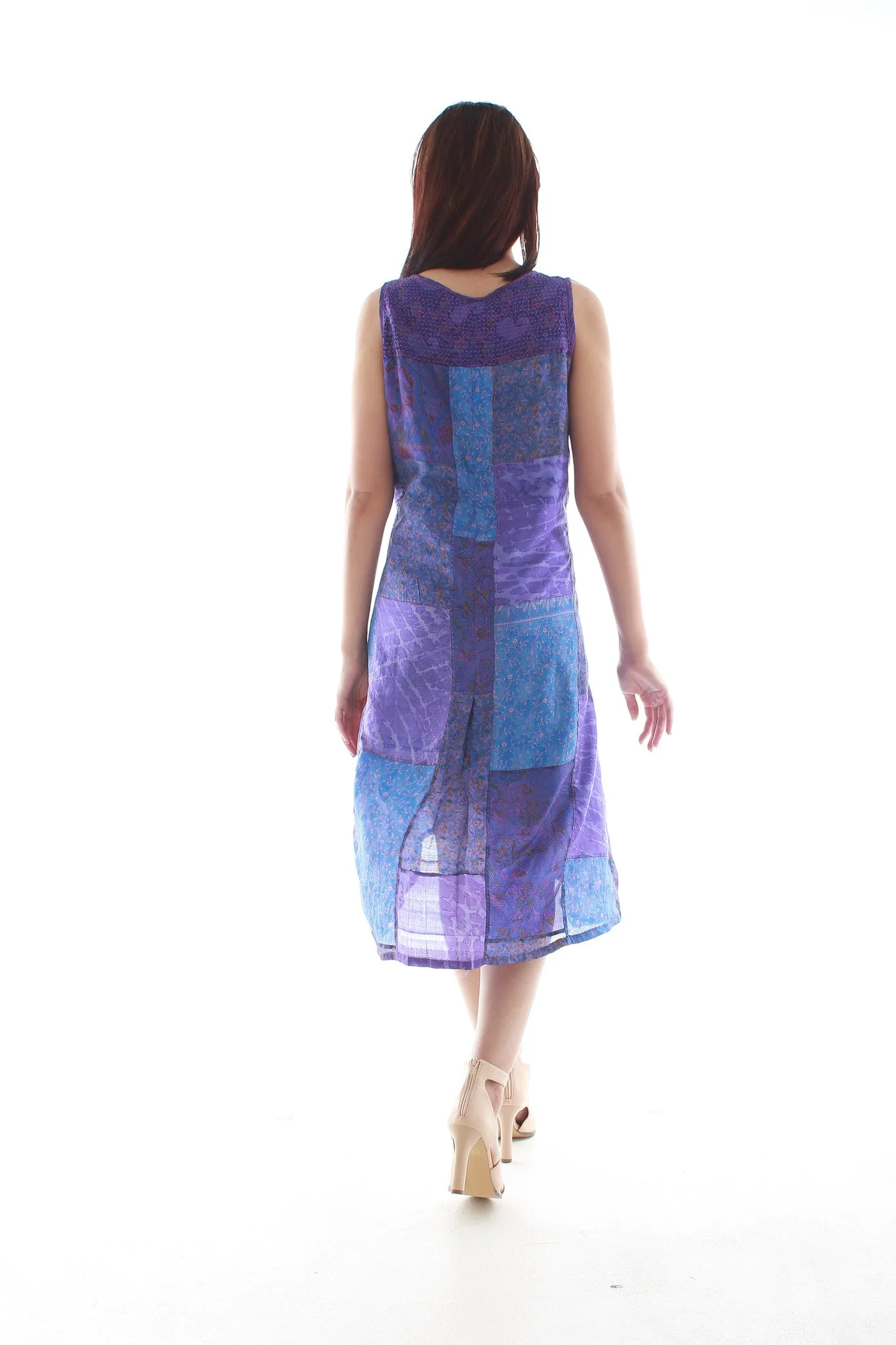 Sha Silk Dress (Blue)