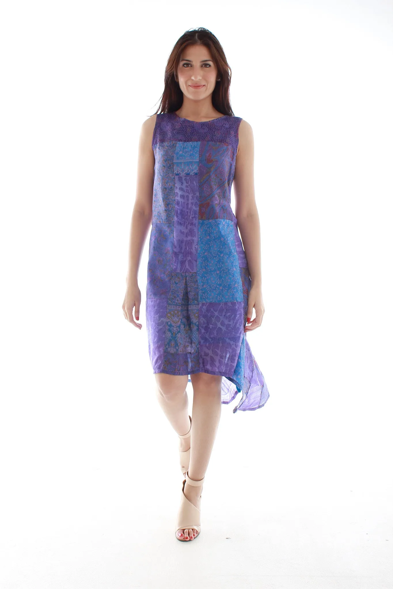 Sha Silk Dress (Blue)