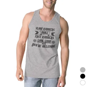 Slow Fast Runners Mens Graphic Tank Top Funny Workout Gift For Him