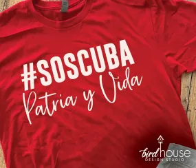 #SOSCuba Patria y Vida Shirt, SOS Cuba, Cuban Flag