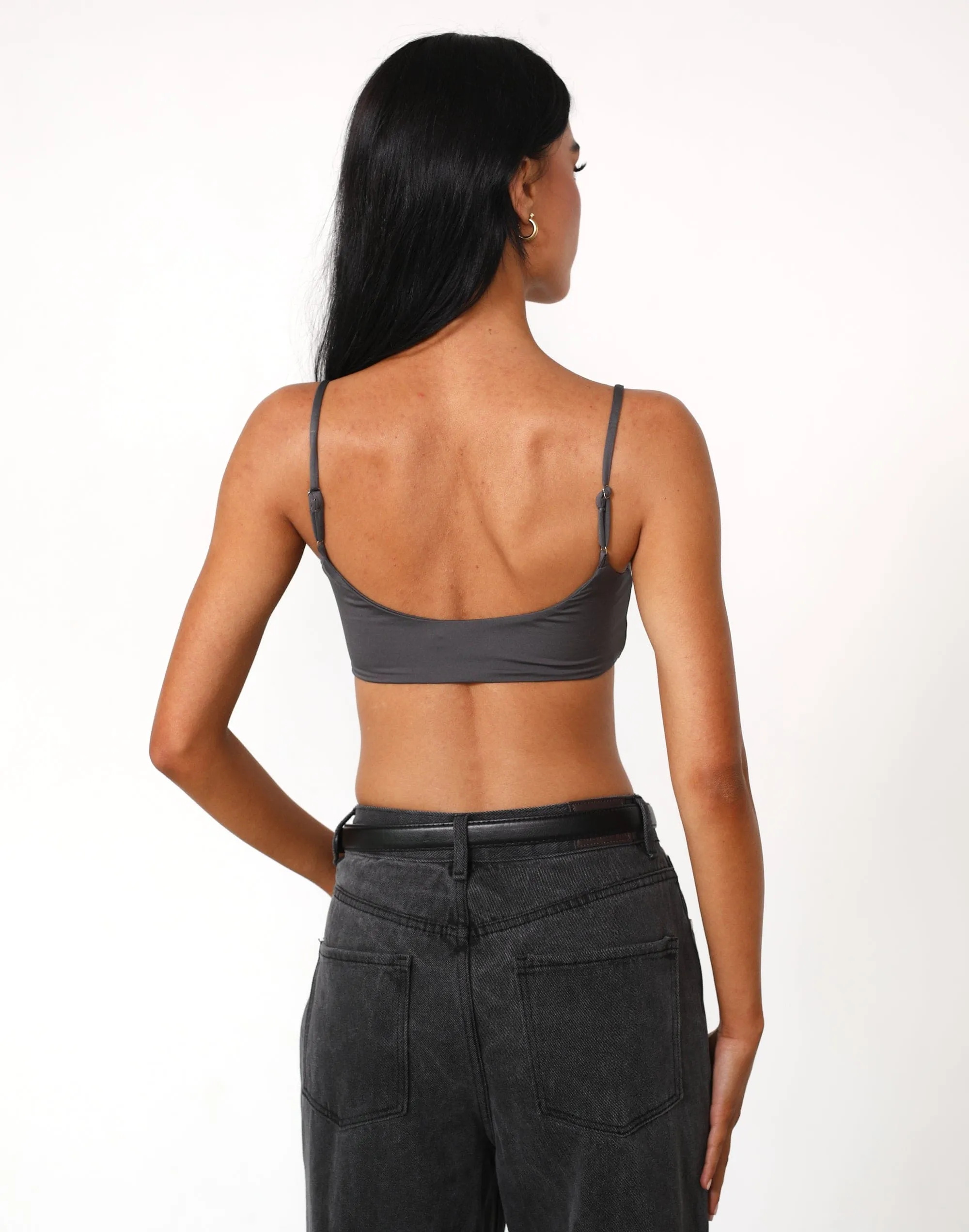 Stamina Crop Top (Slate)