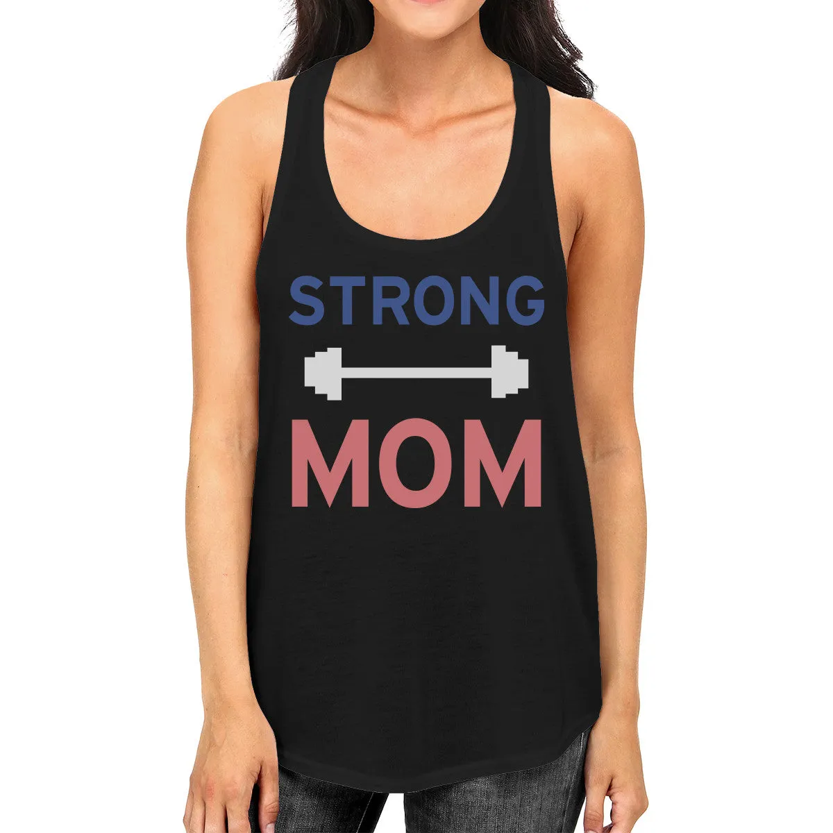 Strong Mom Tank Top Work Out Sleeveless Tank Top Gift For Mom