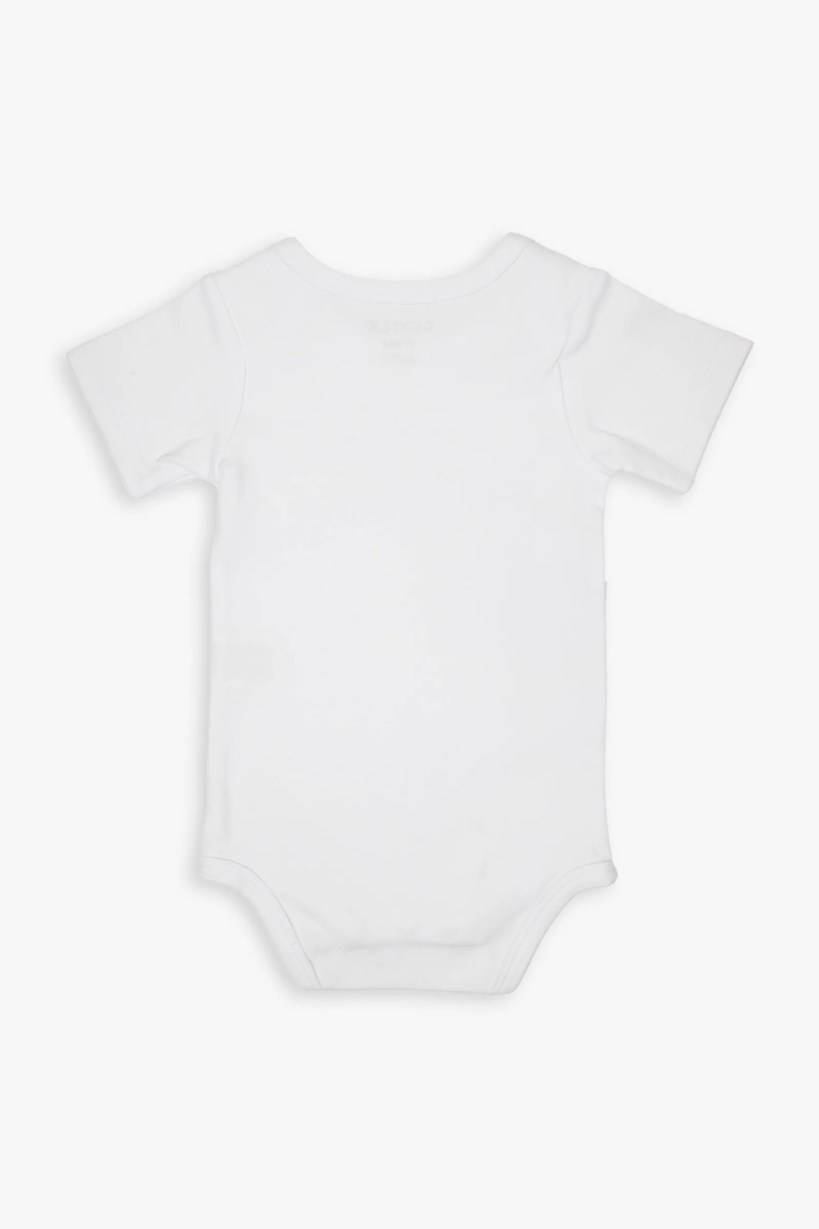 Unisex Baby Short Sleeve Bodysuit With Snaps Multipack