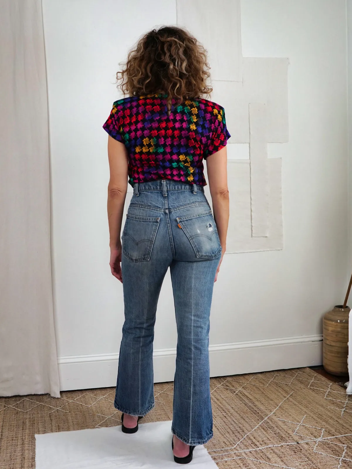 Vintage Abstract Rainbow Top