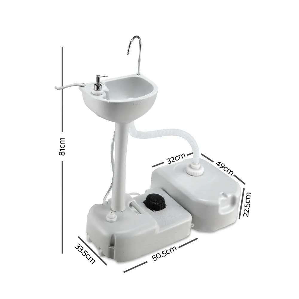 Weisshorn Portable Camping Wash Basin 43L