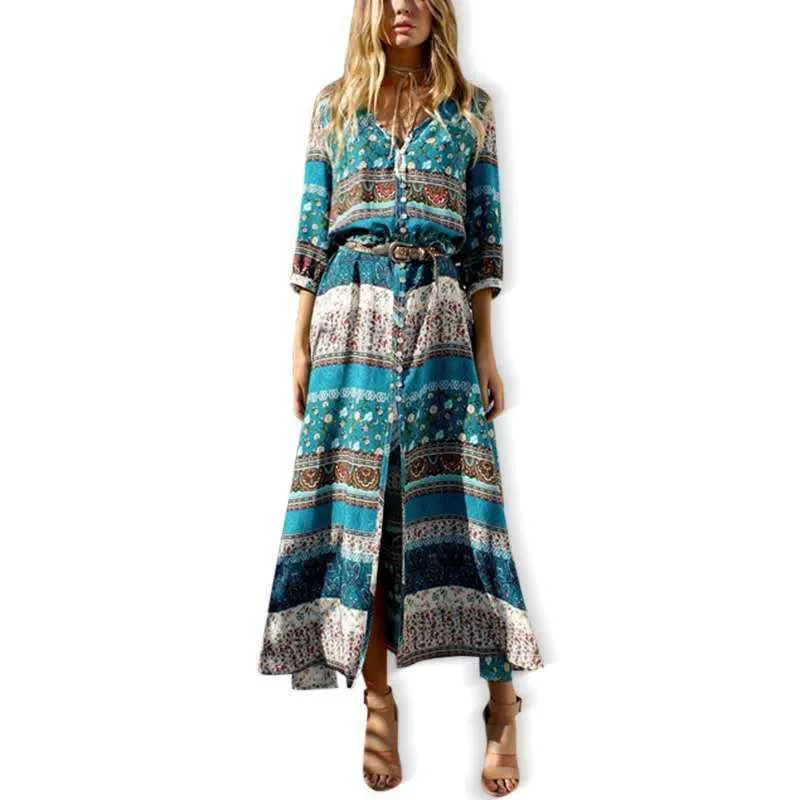 Women's  Bohemian Print New Dress