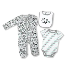 Woodland Baby Bodysuit Set