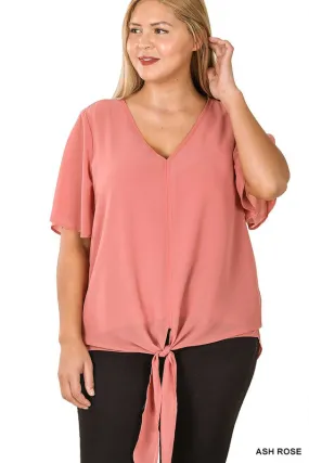 ZE222 - CURVY TIE TOP